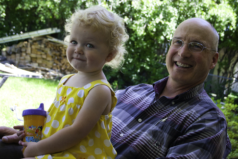 Jim Cooper and granddaughter